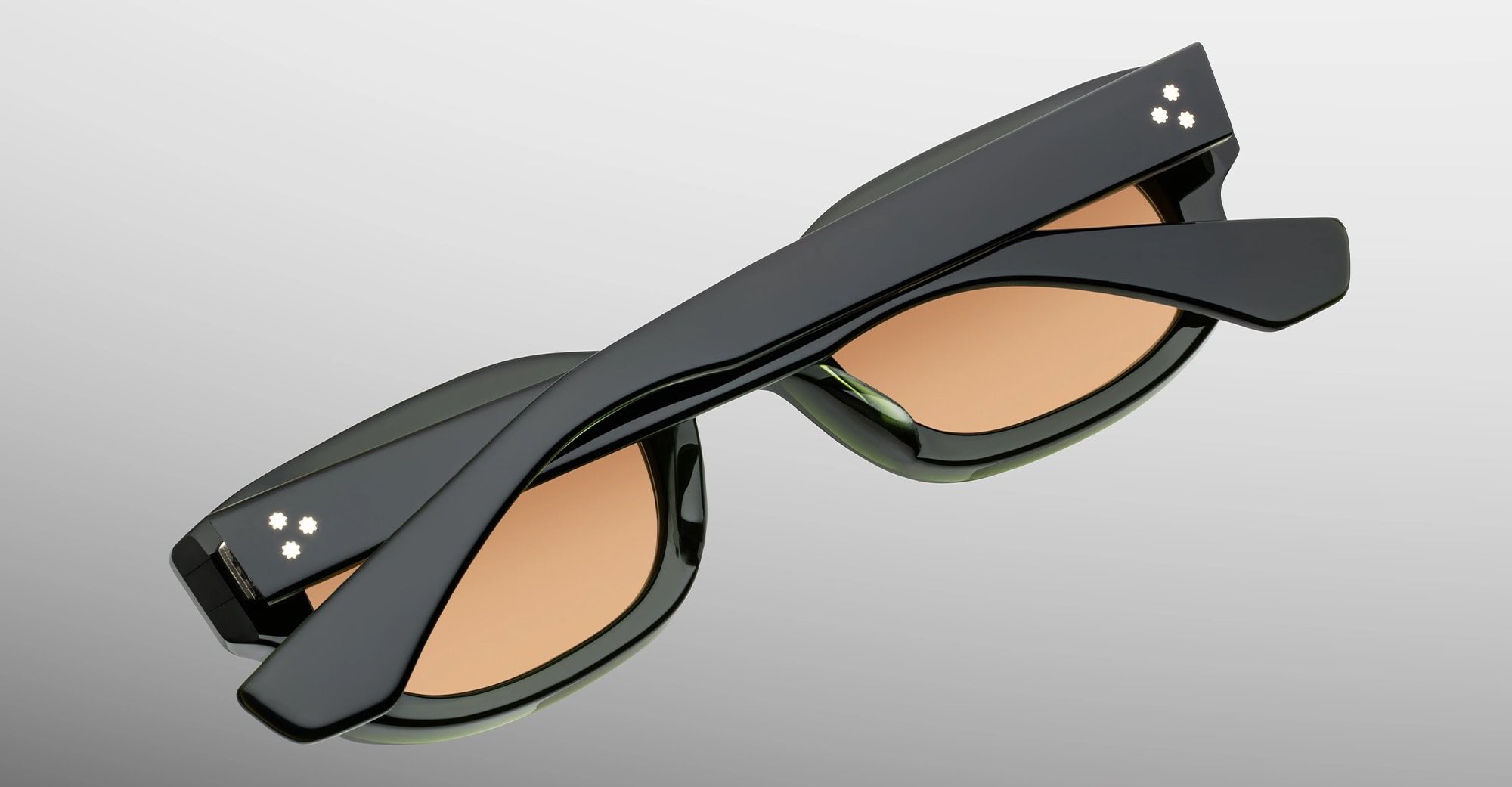 Ottica Mondello Roma - Jacques Marie Mage - JMMWC-18L - WHISKEYCLONE - BORNEO - Acetate - shape Rectangular - green - EYEWEAR - SUNGLASSES - Unisex,Uomo,Donna,Women,Men - lens orange - Made In Japan