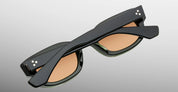 Ottica Mondello Roma - Jacques Marie Mage - JMMWC-18L - WHISKEYCLONE - BORNEO - Acetate - shape Rectangular - green - EYEWEAR - SUNGLASSES - Unisex,Uomo,Donna,Women,Men - lens orange - Made In Japan