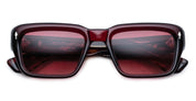 Ottica Mondello Roma - Jacques Marie Mage - JMMWK-24 - WALKER - BURGUNDY - Acetate - shape Rectangular - burgundy - EYEWEAR - SUNGLASSES - Uomo,Men - lens red - Made In Japan