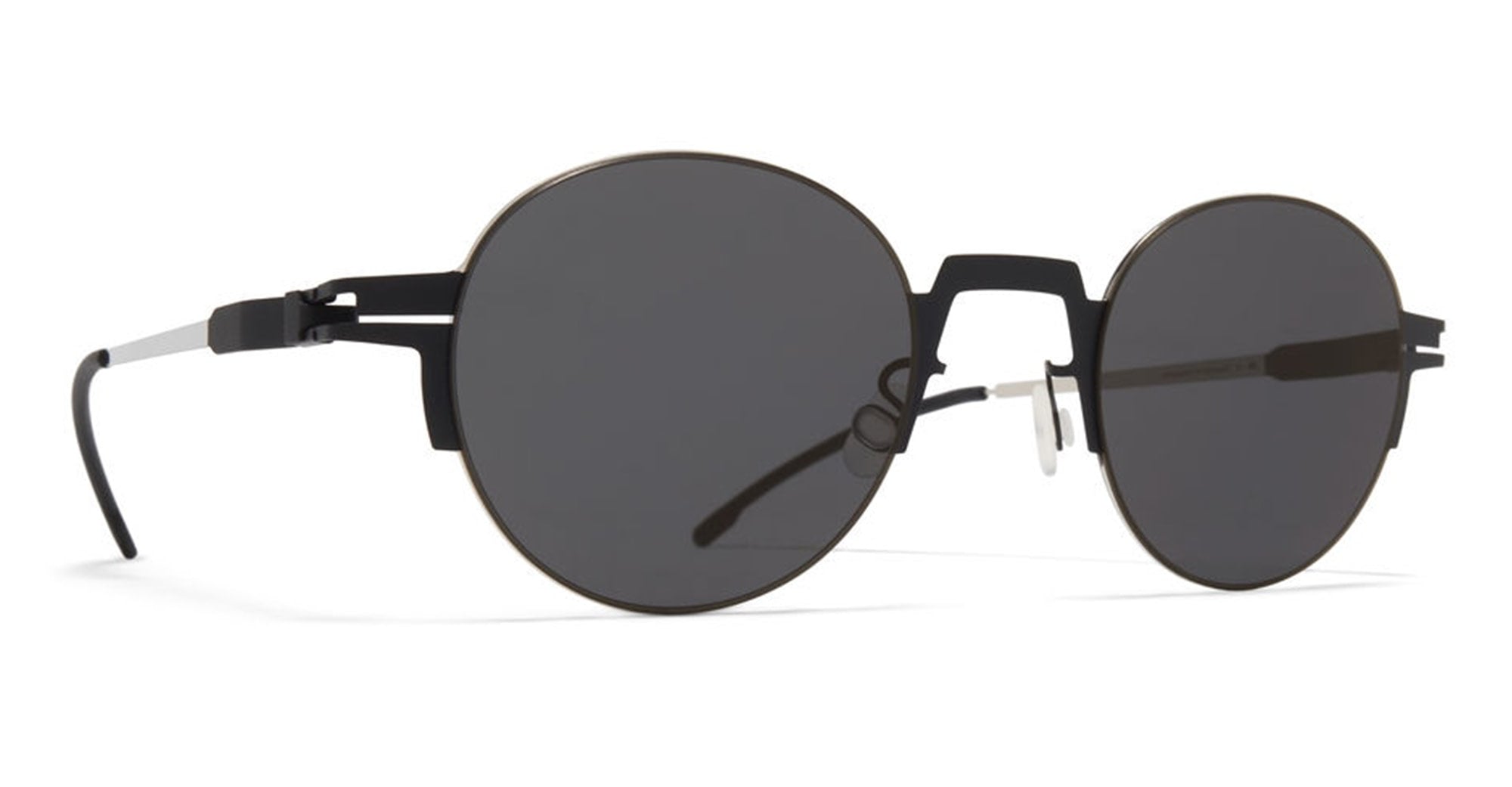  Dark Grey Lens - stainless steel - shape  - black, silver - EYEWEAR - SUNGLASSES - Unisex,Uomo,Donna,Women,Men - lens  - Made In Germany