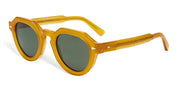 Ottica Mondello Roma - Ahlem - AHL.000504.SUN - Grenelle - Peach / Green Lens - Acetate - shape Panto - yellow - EYEWEAR - SUNGLASSES - Unisex,Uomo,Donna,Women,Men - lens Green - Made In France