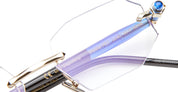 Ottica Mondello Roma - Kuboraum - KROP63LGBL0000OP - MASK P63 - LIGHT GOLD / BLUE RX - Acetate, metal - shape  - grey - EYEWEAR - EYEGLASSES - Uomo,Men - lens  - Made In Italy