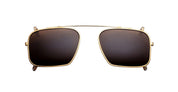 Ottica Mondello Roma - Jacques Marie Mage - JMMMSCP-40 - MOSCOVA CLIP ON - GOLD - Titanium - shape Rectangular - Gold - EYEWEAR - SUNGLASSES - Unisex,Uomo,Donna,Women,Men - lens Brown - Made In Japan