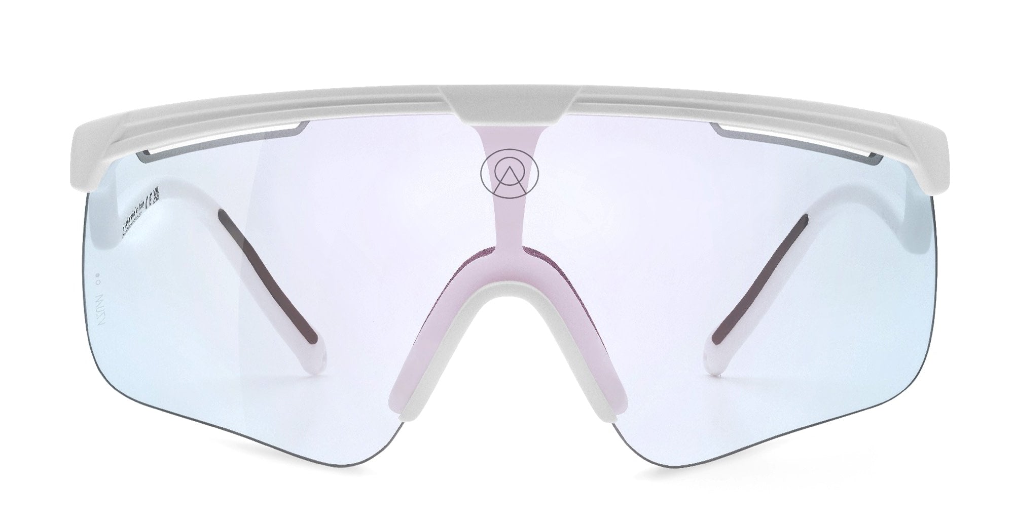  VZUM F-LENS FIRE - Tr90 - shape Mask - White - EYEWEAR - SUNGLASSES - Unisex,Uomo,Donna,Women,Men - lens red - Made In Italy
