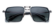 Ottica Mondello Roma - Jacques Marie Mage - JMMGTR-17J - GT-R - ATLANTIC - titanium, acetate - shape Navigator - Silver - EYEWEAR - SUNGLASSES - Unisex,Uomo,Donna,Women,Men - lens Gradient blue - Made In Japan
