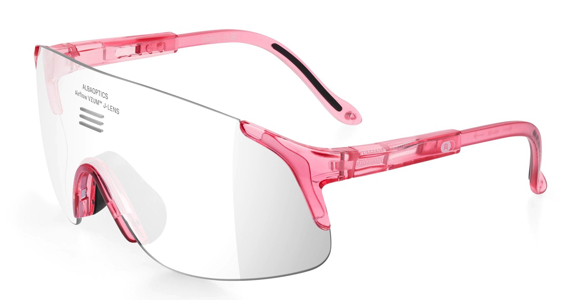  VZUM SUPER ALU - Tr90 - shape Mask - fuchsia - EYEWEAR - SUNGLASSES - Unisex,Uomo,Donna,Women,Men - lens Grey - Made In Italy