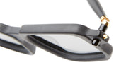 Ottica Mondello Roma - Kuboraum - KRSP23BM0000002F - MASK P23 - BLACK MATT - Acetate - shape Rectangular - Black - EYEWEAR - SUNGLASSES - Unisex,Uomo,Donna,Women,Men - lens light grey - Made In Italy