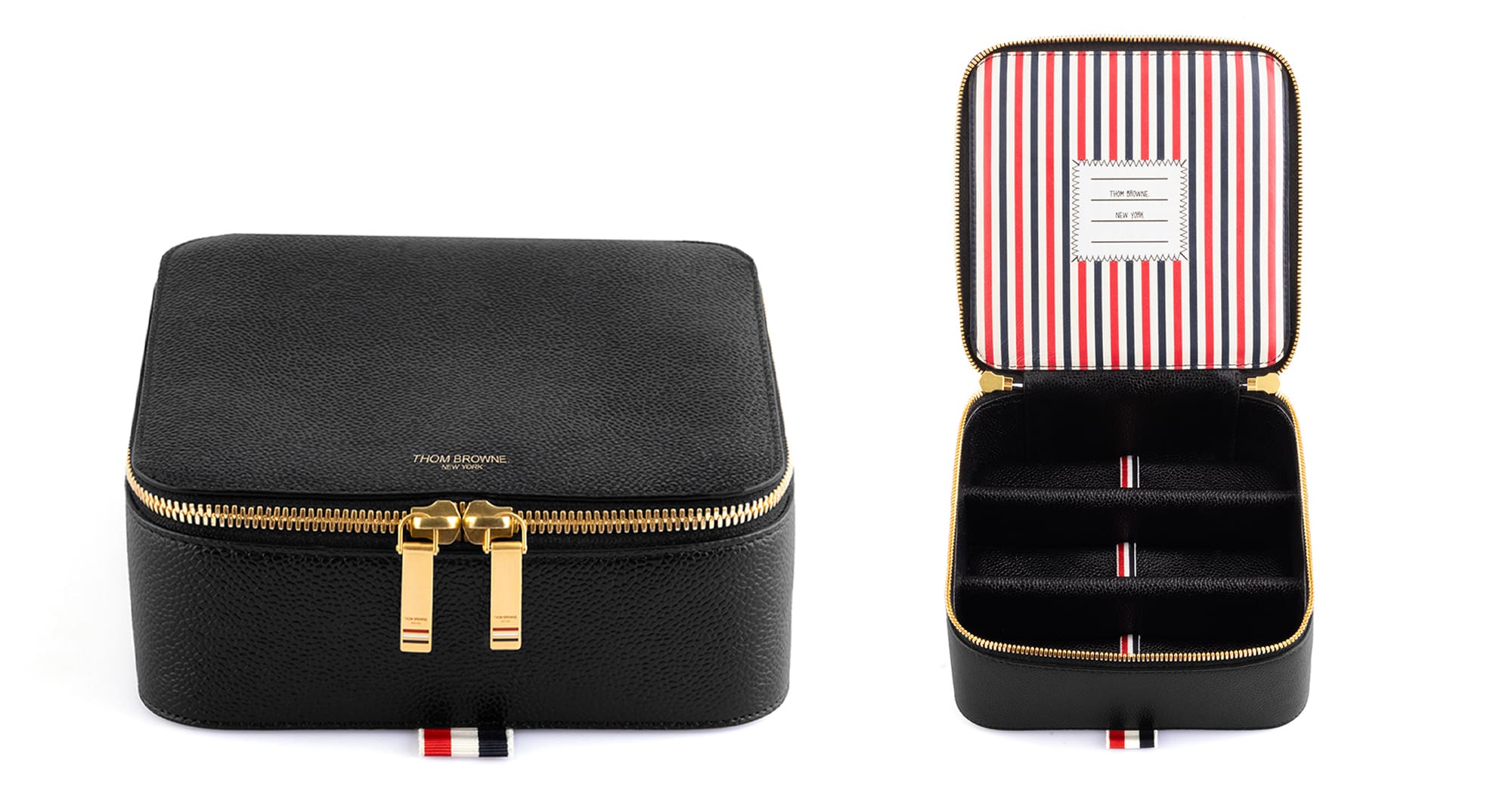 Eyewear leather travel case - black