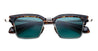 Ottica Mondello Roma - Jacques Marie Mage - JMMIL-13V - ALIN - BEAU - titanium, acetate - shape Clubmaster - Tortoise - EYEWEAR - SUNGLASSES - Uomo,Men - lens turquoise - Made In Japan