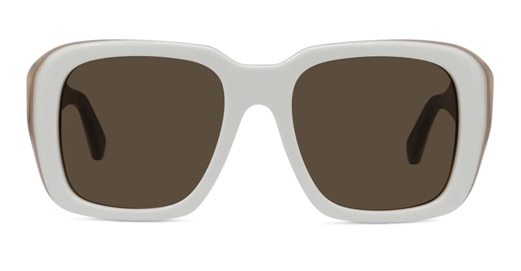 Ottica Mondello Roma - Loewe - LW40198U5325E - SIGNATURE IVORY SQUARED SUNGLASSES - Acetate - shape Squared - ivory - EYEWEAR - SUNGLASSES - Donna,Women - lens Brown - Made In Italy