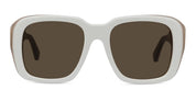 Ottica Mondello Roma - Loewe - LW40198U5325E - SIGNATURE IVORY SQUARED SUNGLASSES - Acetate - shape Squared - ivory - EYEWEAR - SUNGLASSES - Donna,Women - lens Brown - Made In Italy
