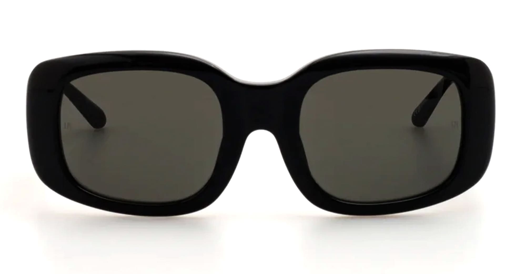 Ottica Mondello Roma - LINDA FARROW - LFL1504C1SUN - CELESTE - BLACK / YELLOW GOLD - Acetate - shape Squared - Champagne - EYEWEAR - SUNGLASSES - Donna,Women - lens Grey - Made In Japan