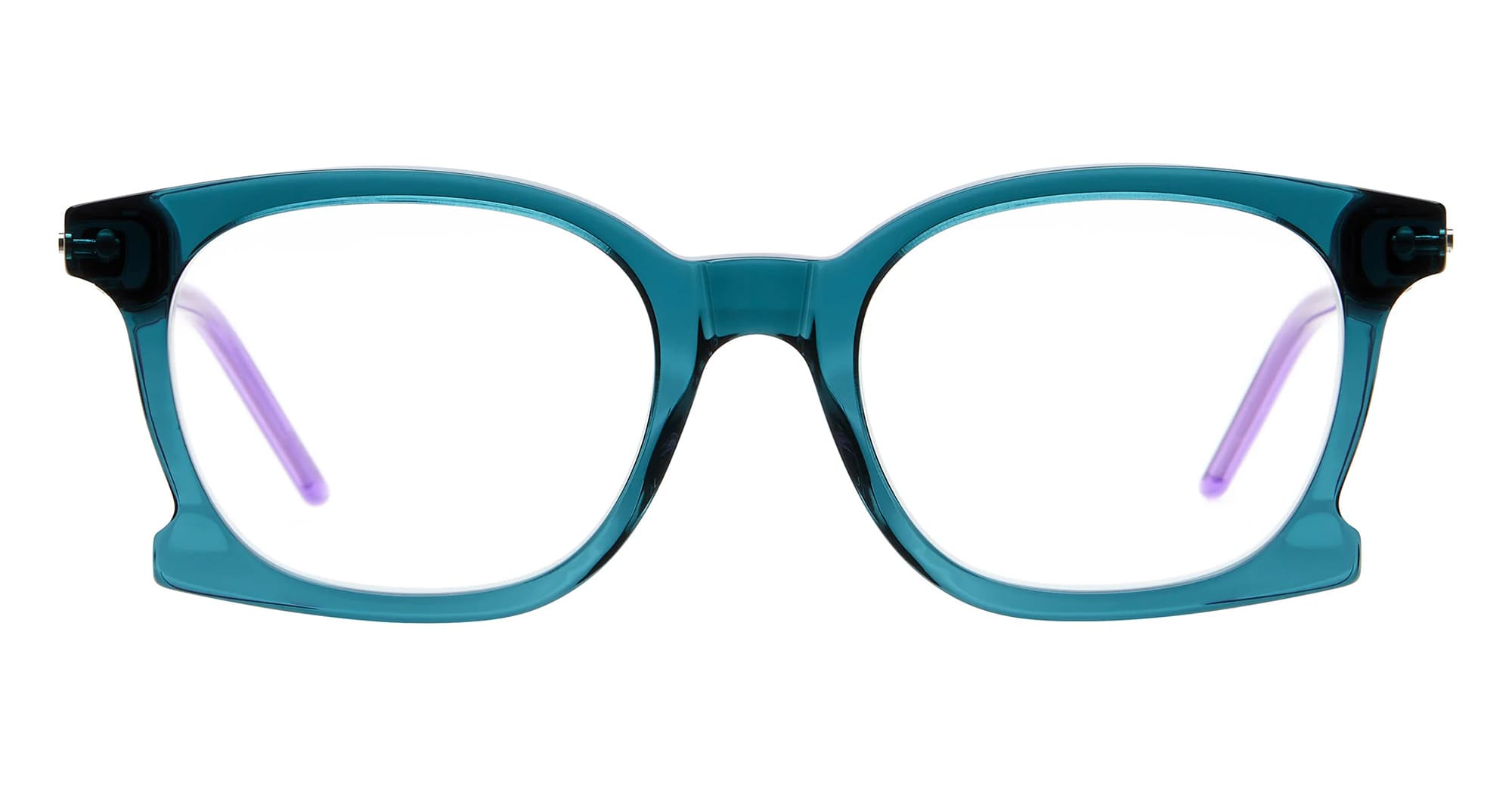 Ottica Mondello Roma - Kuboraum - KROD71RF000000OP - MASK D71 - RAIN FOREST RX  - Acetate, metal - shape Round - green - EYEWEAR - EYEGLASSES - Unisex,Uomo,Donna,Women,Men - lens Clear - Made In Italy