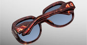 Ottica Mondello Roma - Jacques Marie Mage - JMMYK-7U - OCEAN CHILD - BRECCIA - Acetate - shape Round - Havana - EYEWEAR - SUNGLASSES - Donna,Women - lens Gradient blue - Made In Japan