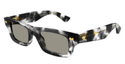 Ottica Mondello Roma - Bottega Veneta - BV1351S-002 - BV1351S-002 - GREY HAVANA - Acetate - shape Squared - Havana - EYEWEAR - SUNGLASSES - Unisex,Uomo,Donna,Women,Men - lens Gradient grey - Made In Japan