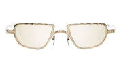 Ottica Mondello Roma - Kuboraum - KRSZ28GD000000BF - MASK Z28 GD - GOLD  - metal, acetate - shape Oval - Gold - EYEWEAR - SUNGLASSES - Unisex,Uomo,Donna,Women,Men - lens Brown - Made In Italy