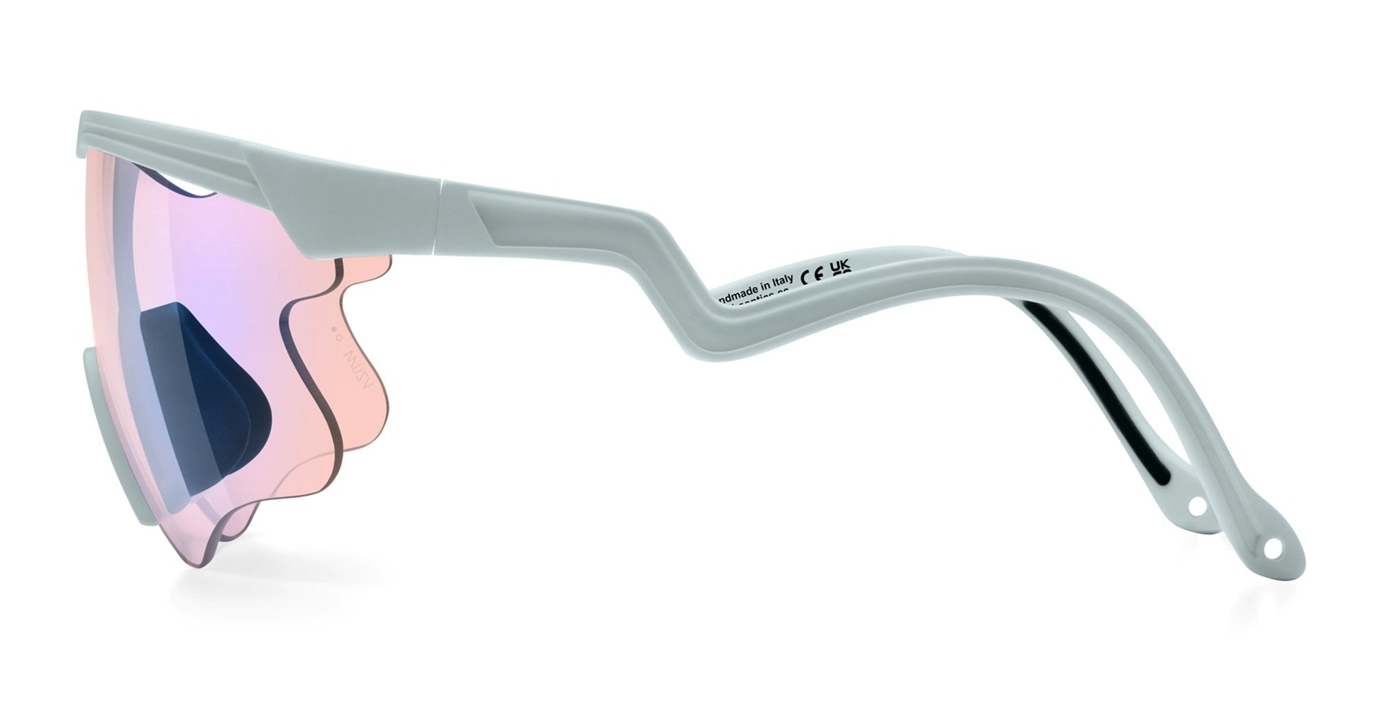 Ottica Mondello Roma - Alba Optics - 8050054517766 - DELTA LEI - ICE / VZUM F-LENS FLM - Tr90 - shape Mask - grey - EYEWEAR - SUNGLASSES - Unisex,Uomo,Donna,Women,Men - lens purple - Made In Italy