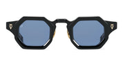 Ottica Mondello Roma - T HENRI - BAA011 - BIRDCAGE - AURELIAN - Acetate - shape Squared - Black - EYEWEAR - SUNGLASSES - Unisex,Uomo,Donna,Women,Men - lens Blue - Made In Japan