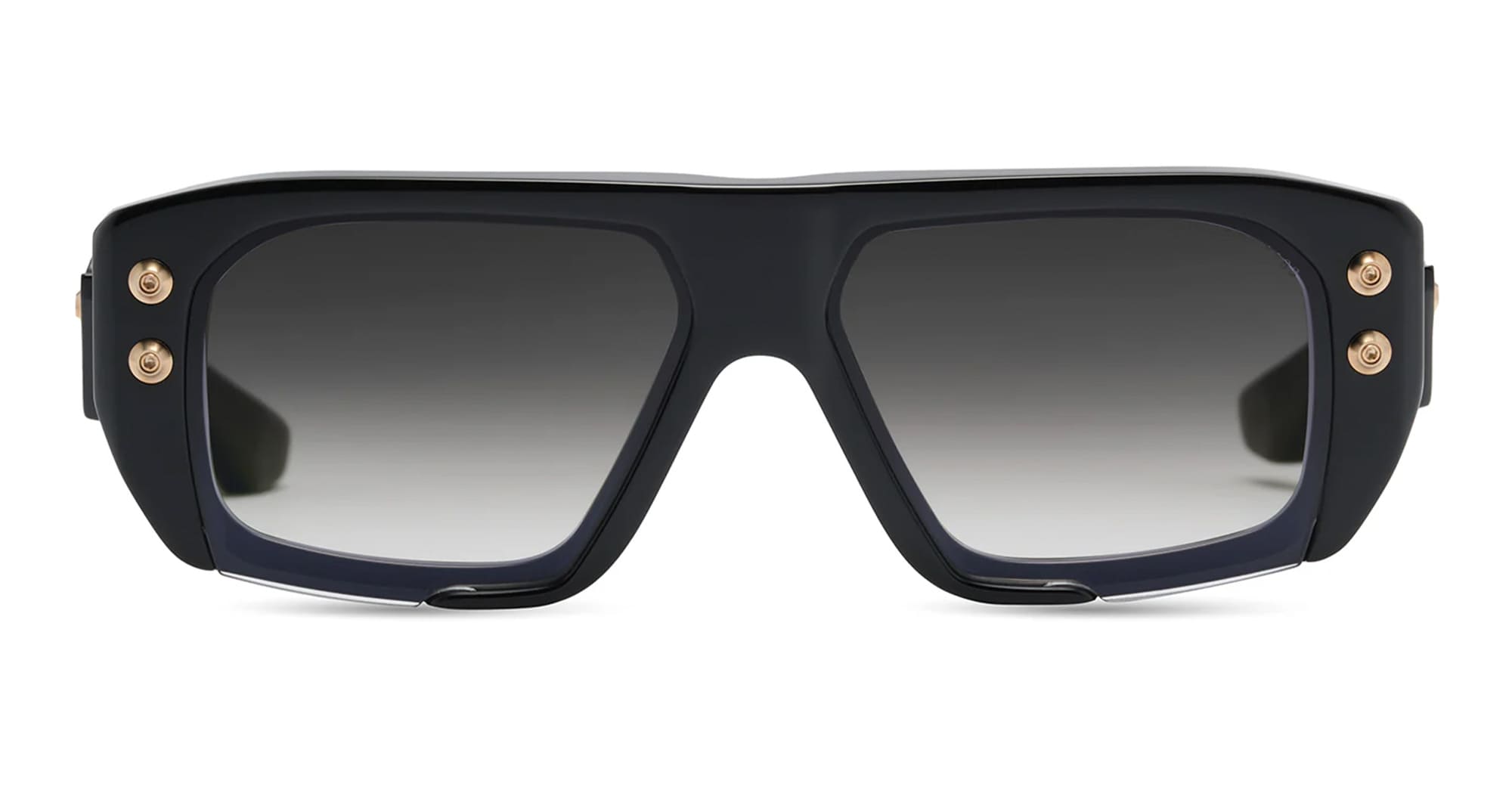 Ottica Mondello Roma - DITA - DTS466-A-01 - HYPHER-1183 - BLACK / WHITE GOLD - Titanium - shape Rectangular - black, white gold - EYEWEAR - SUNGLASSES - Unisex,Uomo,Donna,Women,Men - lens Gradient grey - Made In Italy
