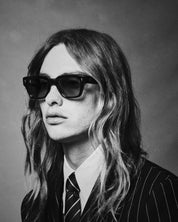 Ottica Mondello Roma - Jacques Marie Mage - JMMFE-13U - FELLINI - CAIRO - Acetate - shape Squared - Havana - EYEWEAR - SUNGLASSES - Unisex,Uomo,Donna,Women,Men - lens Blue - Made In Japan