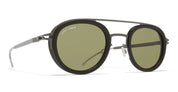 Ottica Mondello Roma - Mykita - 10089968 - GRUNT - MH78 Safari green / shiny graphite - stainless steel - shape Pilot - Black - EYEWEAR - SUNGLASSES - Unisex,Uomo,Donna,Women,Men - lens Green - Made In Germany