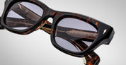 Ottica Mondello Roma - Jacques Marie Mage - JMMDE-13V  - DEALAN - BEAU - Acetate - shape Squared - Tortoise - EYEWEAR - SUNGLASSES - Unisex,Uomo,Donna,Women,Men - lens Blue - Made In Japan