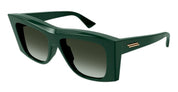 Ottica Mondello Roma - Bottega Veneta - BV1270S-004 - BV1270S-004 - GREEN - Acetate - shape Squared - green - EYEWEAR - SUNGLASSES - Donna,Women - lens Gradient green - Made In Italy