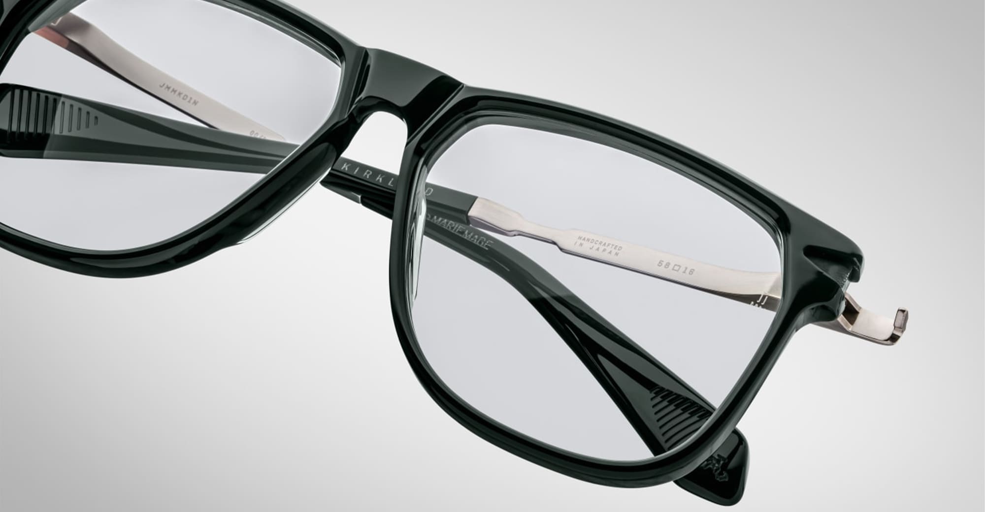 Ottica Mondello Roma - Jacques Marie Mage - JMMKDRX-1N - KIRKLAND - VIPER RX - acetate, titanium  - shape Navigator - Black - EYEWEAR - EYEGLASSES - Uomo,Men - lens Clear - Made In Japan