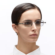 Ottica Mondello Roma - Kuboraum - KRSP73SIG000002F - MASK P73 - SILVER / GREY / BLACK - Acetate - shape  - Silver - EYEWEAR - SUNGLASSES - Uomo,Men - lens  - Made In Italy