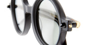 Ottica Mondello Roma - Kuboraum - KRS0P1BMH000002F - MASK P1 BMH - BLACK MATT - Acetate - shape Round - black, havana - EYEWEAR - SUNGLASSES - Unisex,Uomo,Donna,Women,Men - lens Grey - Made In Italy