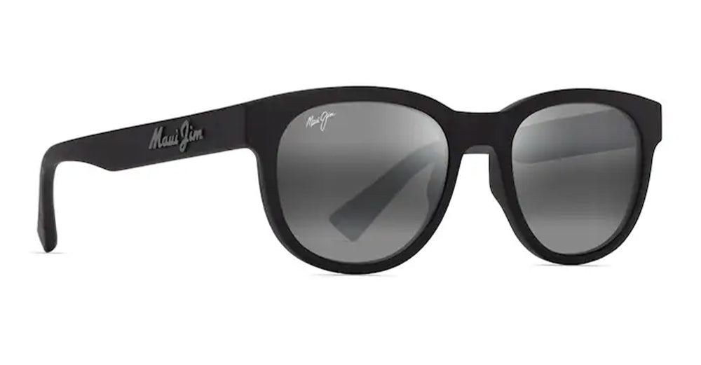 Ottica Mondello Roma - Maui Jim - MJ0668S-001 - MAOLI - MATTE BLACK / NEUTRAL GREY - nylon - shape Panto - Black - EYEWEAR - SUNGLASSES - Unisex,Uomo,Donna,Women,Men - lens Grey - Made In Japan