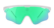 Ottica Mondello Roma - Alba Optics - 8053806717933 - DELTA LEI - WHITE / VZUM F-LENS BTL - Tr90 - shape Mask - White - EYEWEAR - SUNGLASSES - Unisex,Uomo,Donna,Women,Men - lens blue green - Made In Italy