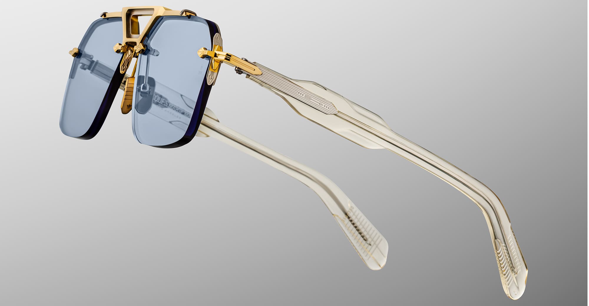 Ottica Mondello Roma - Jacques Marie Mage - JMMSVR-19H - SILVERTON - CIEL - Acetate, titanium - shape  -  - EYEWEAR - SUNGLASSES - Uomo,Men - lens  - Made In Japan