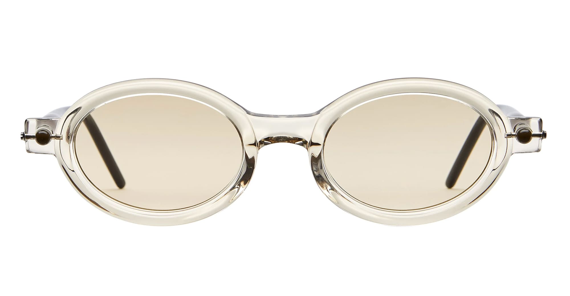 Ottica Mondello Roma - Kuboraum - KRS0P6CHP000002M - MASK P6 CHP - CHAMPAGNE - Acetate - shape Oval - Champagne - EYEWEAR - SUNGLASSES - Unisex,Uomo,Donna,Women,Men - lens light brown - Made In Italy