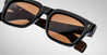Ottica Mondello Roma - Jacques Marie Mage - JMMTR-10A - TORINO - NOIR X - Acetate - shape Squared - black, brown - EYEWEAR - SUNGLASSES - Uomo,Men - lens orange - Made In Japan