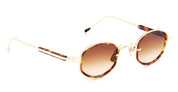 Ottica Mondello Roma - Sato - Mirac-LG-T-1 - MIRAC - LUNAR GOLD / TORTOISE - Acetate, titanium - shape Oval - gold, tortoise - EYEWEAR - SUNGLASSES - Unisex,Uomo,Donna,Women,Men - lens Gradient brown - Made In Japan