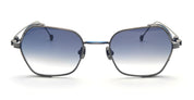 Ottica Mondello Roma - Matsuda - M3153.SG.AS.49 - M3153 - ANTIQUE SILVER / BLUE GREY GRADIENT - Titanium - shape Squared - Silver - EYEWEAR - SUNGLASSES - Unisex,Uomo,Donna,Women,Men - lens Gradient blue - Made In Japan