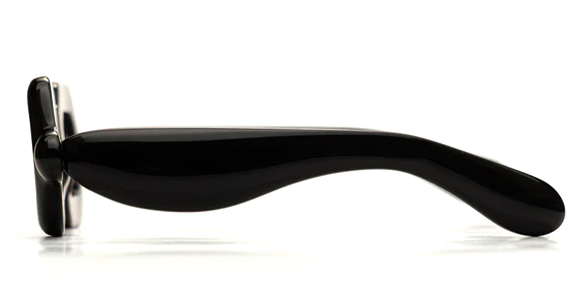 Ottica Mondello Roma - Paloceras - DB-SX - PEBBLE - Double Black SX - Acetate - shape Squared - Black - EYEWEAR - SUNGLASSES - Unisex,Uomo,Donna,Women,Men - lens Gradient grey - Made In China