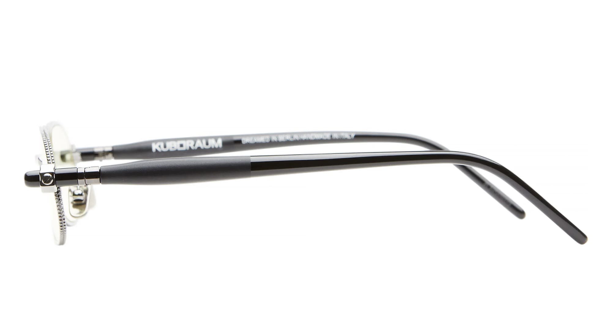 Ottica Mondello Roma - Kuboraum - KRSP78GMB000002O - MASK P78 GMB - GUNMETAL - Metal - shape Oval - grey - EYEWEAR - SUNGLASSES - Unisex,Uomo,Donna,Women,Men - lens yellow - Made In Italy
