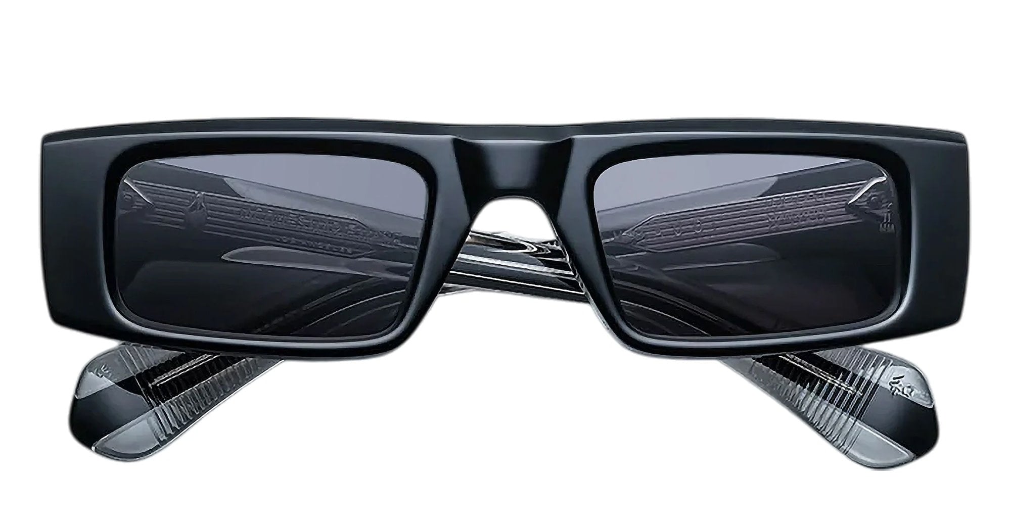Ottica Mondello Roma - Jacques Marie Mage - JMMTY-6W - RIMBAUD - TITAN - titanium, acetate - shape Rectangular - Black - EYEWEAR - SUNGLASSES - Unisex,Uomo,Donna,Women,Men - lens Grey - Made In Japan