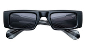 Ottica Mondello Roma - Jacques Marie Mage - JMMTY-6W - RIMBAUD - TITAN - titanium, acetate - shape Rectangular - Black - EYEWEAR - SUNGLASSES - Unisex,Uomo,Donna,Women,Men - lens Grey - Made In Japan