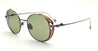 Ottica Mondello Roma - Matsuda - M2152.SG.AG.48 - M3152 - ANTIQUE GOLD / SAGE GREEN - Titanium - shape Round - antique gold - EYEWEAR - SUNGLASSES - Unisex,Uomo,Donna,Women,Men - lens Green - Made In Japan
