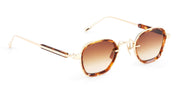 Ottica Mondello Roma - Sato - Rigel-LG-T-1 - RIGEL - LUNAR GOLD / TORTOISE - Acetate, titanium - shape Squared - gold, tortoise - EYEWEAR - SUNGLASSES - Unisex,Uomo,Donna,Women,Men - lens Gradient brown - Made In Japan
