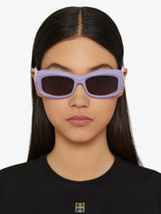 G180 violet square sunglasses