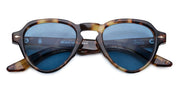 Ottica Mondello Roma - Jacques Marie Mage - JMMHA-8B - HATFIELD - HAVANA 8 - Acetate - shape Aviator - Havana - EYEWEAR - SUNGLASSES - Uomo,Men - lens Blue - Made In Japan