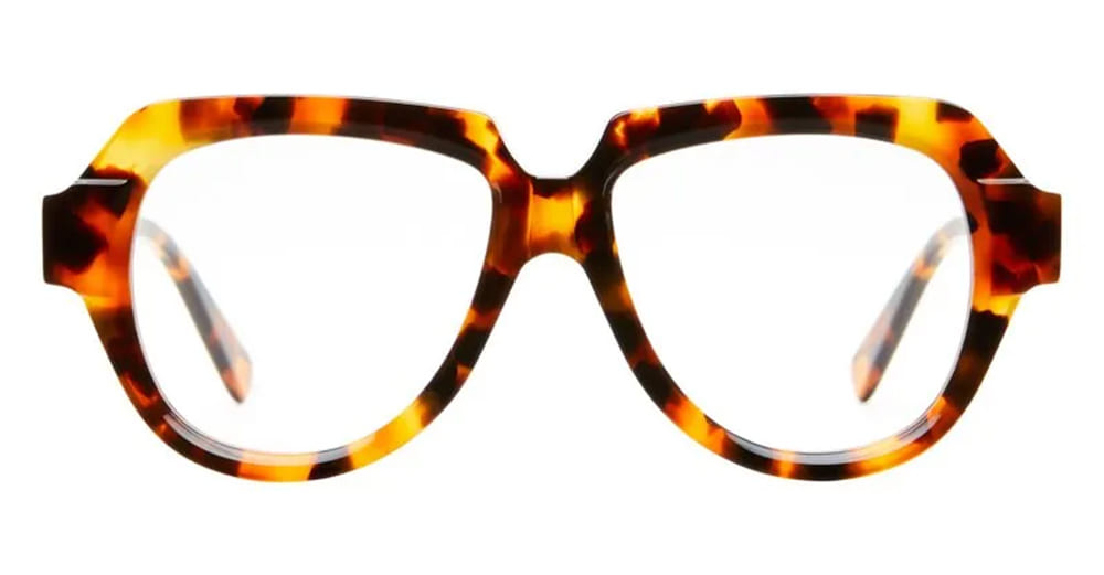 Ottica Mondello Roma - Kuboraum - KROK37HAS00000OP - MASK K37 HAS - HAVANA RX - Acetate - shape Round - Havana - EYEWEAR - EYEGLASSES - Unisex,Uomo,Donna,Women,Men - lens Clear - Made In Italy