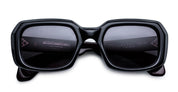 Ottica Mondello Roma - Jacques Marie Mage - JMMLD-6P - ALDO - BLOODSTONE - Acetate - shape Squared - Black, Red - EYEWEAR - SUNGLASSES - Unisex,Uomo,Donna,Women,Men - lens Grey - Made In Japan