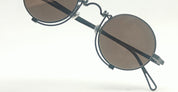 Ottica Mondello Roma - Matsuda - 10601H.SG.MBK2.45 - 10601H - MATTE BLACK / SILVER MIRROR - Titanium - shape Round - antique gold - EYEWEAR - SUNGLASSES - Uomo,Men - lens silver - Made In Japan