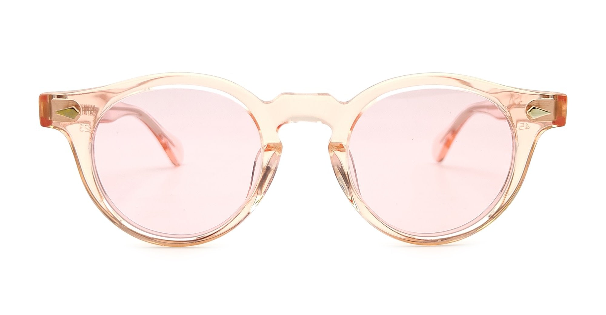 Ottica Mondello Roma - Julius Tart - JTPL-022H-2B-FP-06 - HAROLD 45/23 - FRESH PINK / PINK LENS - Acetate - shape Panto - pink - EYEWEAR - SUNGLASSES - Unisex,Uomo,Donna,Women,Men - lens Pink - Made In Japan