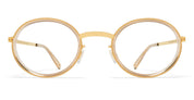 Ottica Mondello Roma - Mykita - 10089686 - BERTHOLD - A98 Glossy Gold / Desert Haze RX - stainless steel - shape Oval - Gold, brown - EYEWEAR - EYEGLASSES - Unisex,Uomo,Donna,Women,Men - lens Clear - Made In Germany